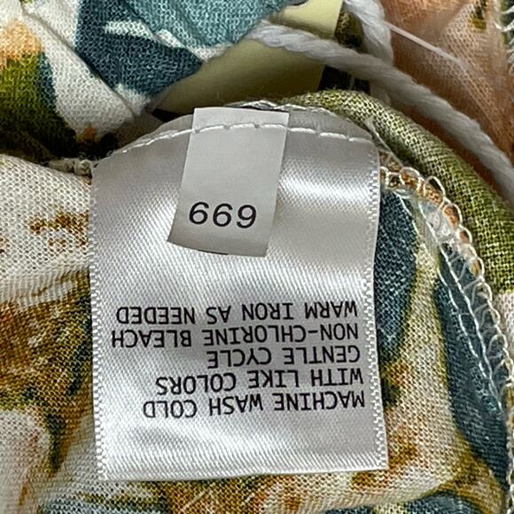 Panama Jack Wide-Leg Trousers, NWT, Size XS, Linen Blend, Tropical Resort Cruise - Picture 6 of 10